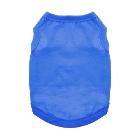 Cotton Dog Tank (Color: Nautical Blue, size: 2X-Large)
