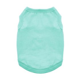 Cotton Dog Tank (Color: Teal, size: large)