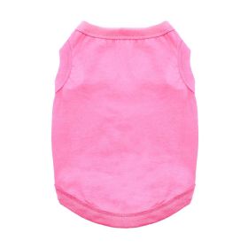 Cotton Dog Tank (Color: Carnation Pink, size: large)