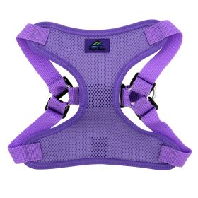 Wrap and Snap Choke Free Dog Harness by Doggie Design (Color: Paisley Purple, size: medium)